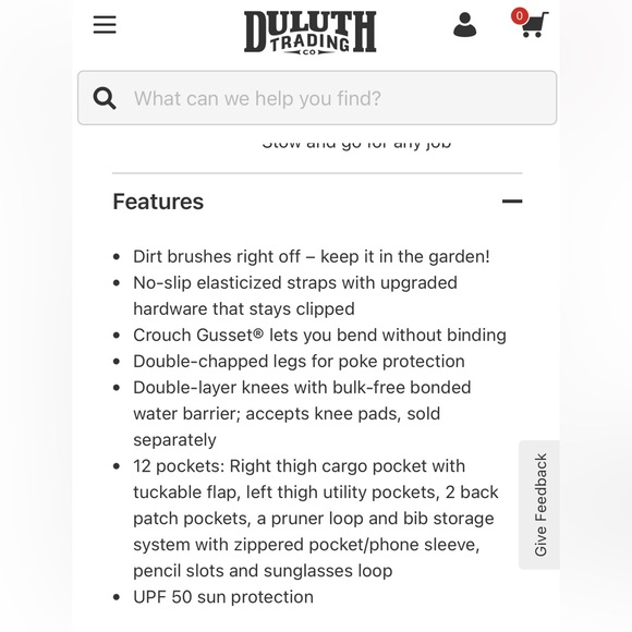 Duluth Trading Co. Women’s Heavyweight Garden Overalls. XL X 29. NEW with tags. - Picture 10 of 12